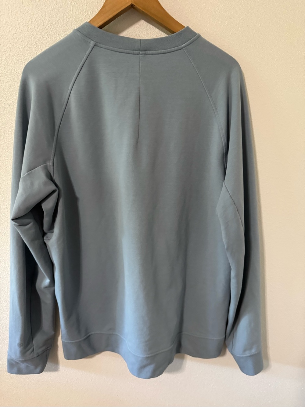 Lululemon City Sweat Crew Pullover Chambray Blue Size Zipper Athleisure-Large - Picture 2 of 10